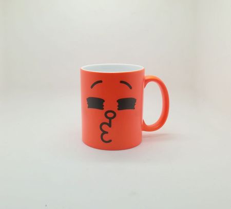 Fluorescent sublimation mug orange