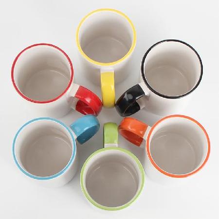 15oz Rim&Handle Color Sublimation Mug