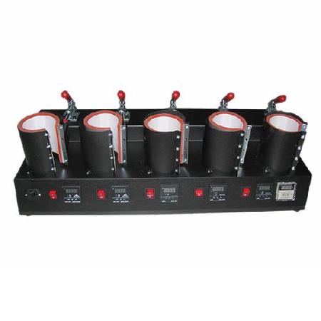5 ports mug press heat transfer machine