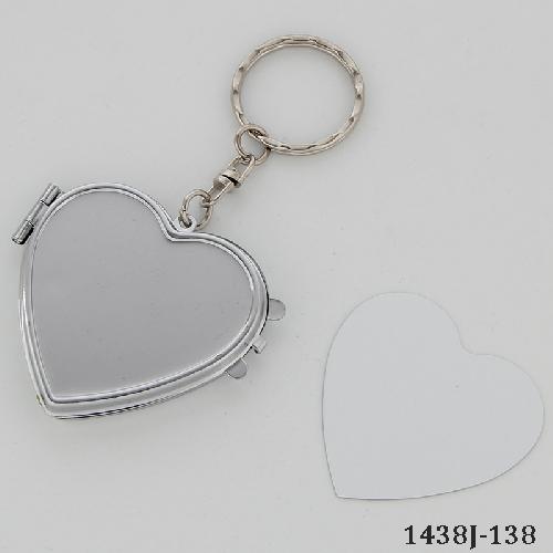 Blank Compact Mirror for Sublimation/Heart