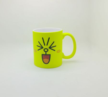 Fluorescent sublimation mug yellow