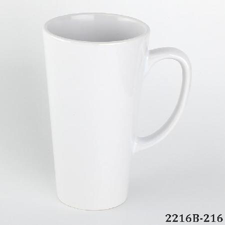 Big Conical White Ceramic Sublimation Mug