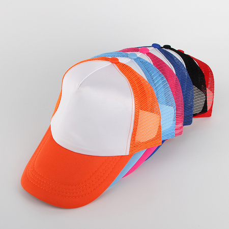 Blank Colorful Cap for Heat Transfer