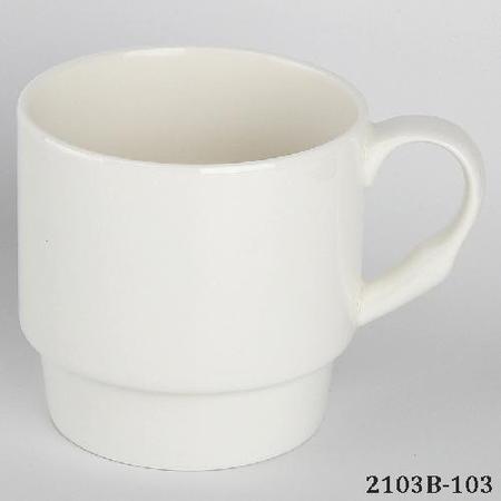 Small Bottom Bone China White Coated Sublimation Mug