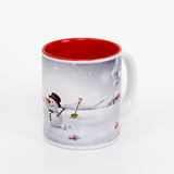 11 oz inside red sublimation mug