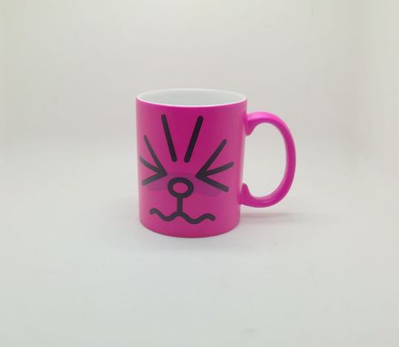 Fluorescent sublimation mug violet